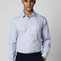 Van Heusen Spread Collar Micro Ditsy Printed Cotton Formal Shirt-picture-40