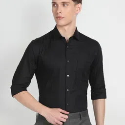 Arrow Windowpane Checked Cotton Slim Fit Opaque Formal Shirt-picture-13