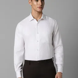 Louis Philippe Spread Collar Long Sleeves Cotton Formal Shirt-picture-3