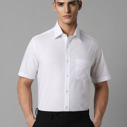 Louis Philippe Spread Collar Cotton Formal Shirt-picture-36