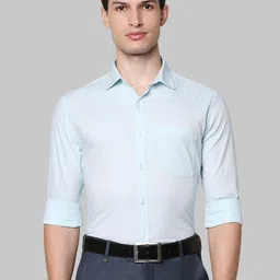 Park Avenue Men Green Slim Fit Formal Shirt-picture-23