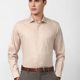 Van Heusen Men Cream-Coloured Printed Formal Shirt-picture-37