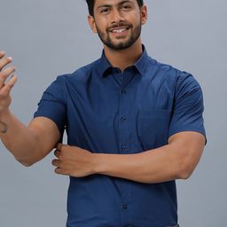 Ramraj Standard Cotton Short Sleeves Formal Shirt-picture-25