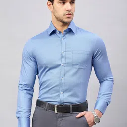 LOUIS STITCH Comfort Micro Ditsy Printed Cotton Formal Shirt-picture-10