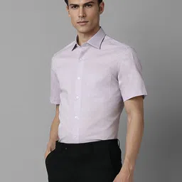 Louis Philippe Classic Fit Textured Pure Cotton Formal Shirt-image-37