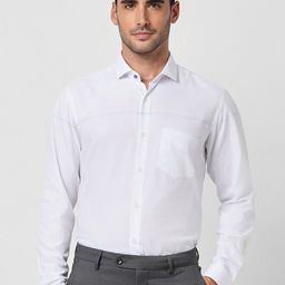Peter England Slim Fit Spread Collar Formal Shirt-picture-44