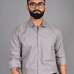 FUBAR Slim Fit Spread Collar Formal Shirt-picture-4