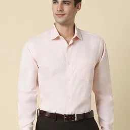 Allen Solly Spread Collar Slim Fit Cotton Curved Formal Shirt image 1