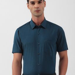 Peter England Cotton Slim Fit Classic Formal Shirt-picture-38