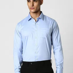 Van Heusen Slim Fit Opaque Cotton Formal Shirt-image-35