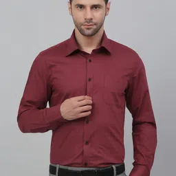 LOUIS STITCH Comfort Fit Grid Tattersall Checks Cotton Formal Shirt-image-48