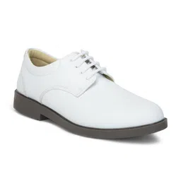 Liberty Men White Solid Leather Oxford Formal Shoes-picture-17