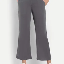 BROADSTAR Women Straight Fit High-Rise Easy Wash Trousers-image-34