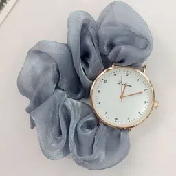 Krelin Women Embellished Dial & Textured Straps Analogue Automatic Watch Watch-BLUE-01-image-10