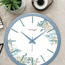 RANDOM White & Blue Classic Number Modern Stylish Analogue Contemporary Wall Clock-picture-16