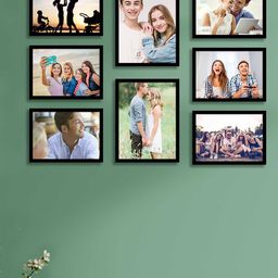 Art Street Set Of 11 Black Solid Synthetic Collage Photo Frames-picture-26