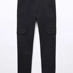 Mango Kids Boys Mid-Rise Stretchable Cargo Trousers-picture-18