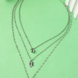 Scintillare By Sukkhi Rhodium-Plated Layered Necklace-picture-40