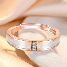 MYKI Rose Gold-Plated Adjustable Finger Ring-picture-13
