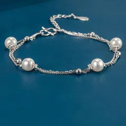 MYKI Silver-Plated Cubic Zirconia Bracelet-image-74