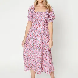 DOROTHY PERKINS Floral Print Ruffle Midi Dress-picture-16