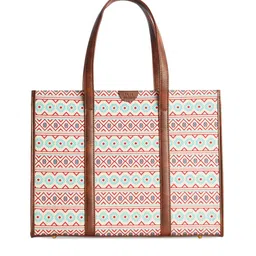 TEAL BY CHUMBAK Floral Printed Structured Handheld Bag-picture-28