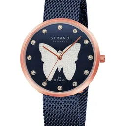 STRAND BY OBAKU Women Blue Printed Brass Dial & Blue Straps Analogue Watch S700LHVLML-DBW-picture-18