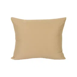 house this Beige Cotton and Satin Solid 16x16 inches Cushion Covers (Set of 3) image 3
