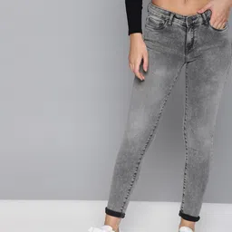 Tokyo Talkies Women Grey Skinny Fit Mid-Rise Clean Look Stretchable Jeans-image-73
