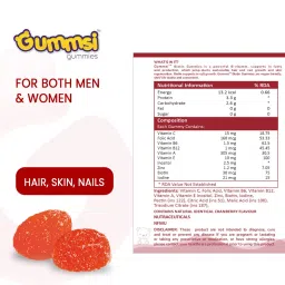 Gummsi Apple Cider Vinegar & Biotin Gummies | Weight Management, Detox & Gut Health | Improves Digestive Health | Vitamin C, A, & E for Healthier Skin, Hair & Nails | 30 Gummies Each (Pack of 2) image 3