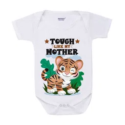 KNITROOT Infants Kids White & Green Printed Regular-Fit Cotton Bodysuit-picture-39