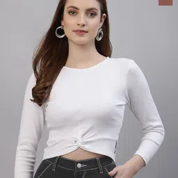 Friskers Pack Of 2 Fitted Crop Tops-image-19