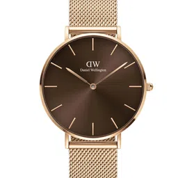 Daniel Wellington Unisex Brown Dial & Rose Gold-Plated Straps Analogue Watch DW00100478-image-27