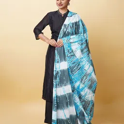 Unnati Silks Tie and Dye Shibori Cotton Dupatta-image-61