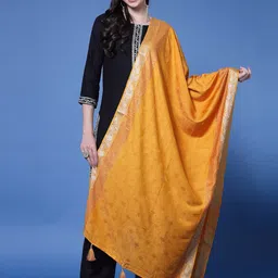 Clora Creation Ethnic Motifs Woven Design Dupatta With Sequinned-picture-10