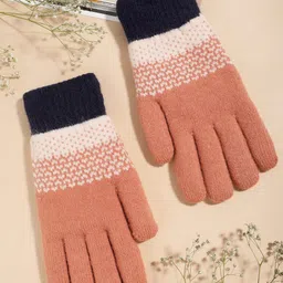 ELLIS Women Colourblocked Touch-Screen-Finger Gloves-picture-38