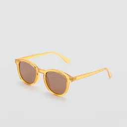 MANGO MAN Round Sunglasses with Polarised and UV Protected Lens 77070574-picture-21