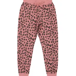 PLUM TREE Girls Animal Printed Pure Cotton Joggers image 1