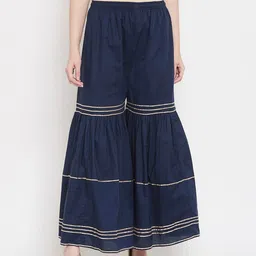 BCZ Style Women Striped Flared Palazzos-picture-33