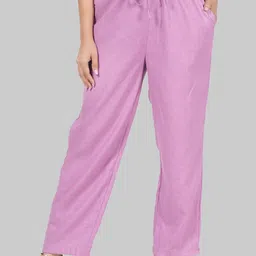 Style Shoes Women Mid-Rise Linen Lounge Pants-image-99