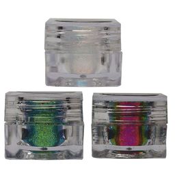 Veoni BELLE Set of 3 Multichrome Glitter Eyeshadow 5g Each - Aqua-Chameleon-Rose Gold-picture-38