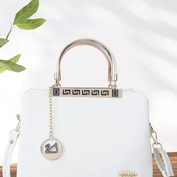 GRAADA Women Solid Handheld Bag-image-36