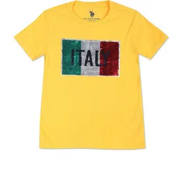 U.S. Polo Assn. Kids Boys Typography Printed Pure Cotton T-shirt-picture-33