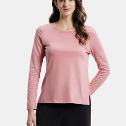 Jockey Cotton Rich Relaxed Fit Solid Round Neck Full Sleeve T-Shirt-image-52