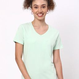 R&B V-Neck Casual Cotton T-shirt-picture-0