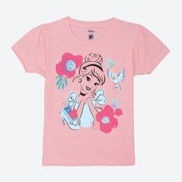 YK Disney Girls Disney Princess Printed Pure Cotton T-shirt-picture-17