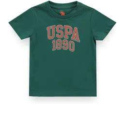 U.S. Polo Assn. Kids Boys Typography Printed Pure Cotton T-Shirt-picture-49