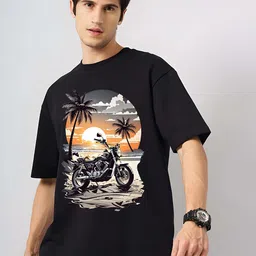 KAIDO Men Drop-Shoulder Sleeves Pure Cotton T-shirt-picture-33