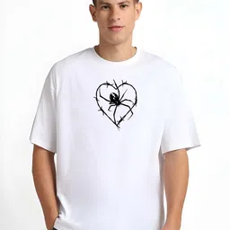 KAIDO Men Drop-Shoulder Sleeves Pure Cotton T-shirt image 1