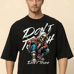 KAIDO Men Drop-Shoulder Sleeves Pure Cotton T-shirt image 1